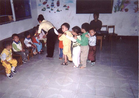 Children inside the orphanage